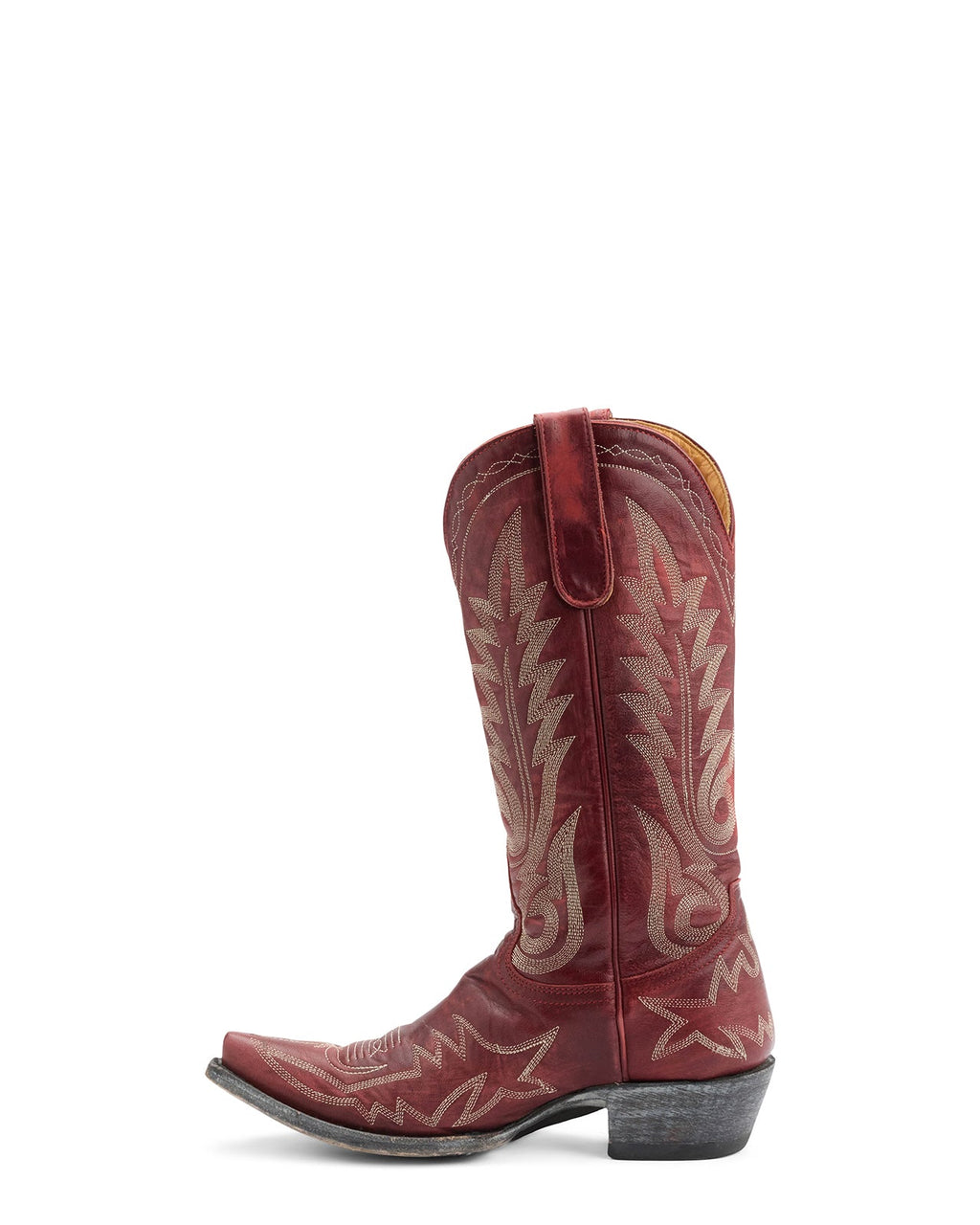 Women's Lace Embroidered Cowgirl Boots - Red - view 7