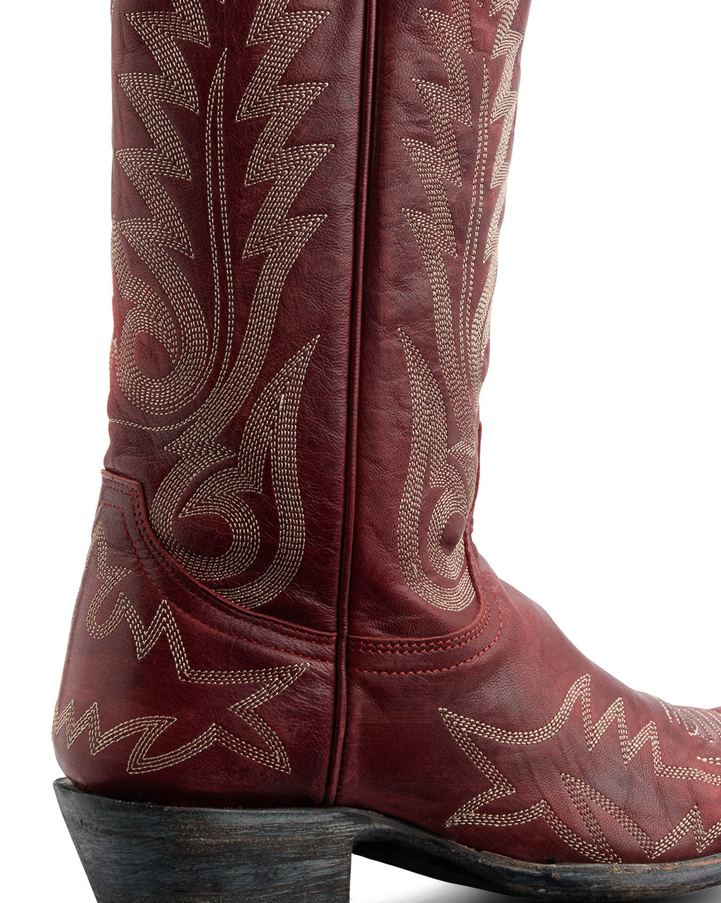 Women's Lace Embroidered Cowgirl Boots - Red - view 9