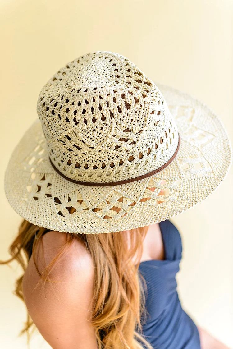 Vacation Days Open Weave Panama Hat