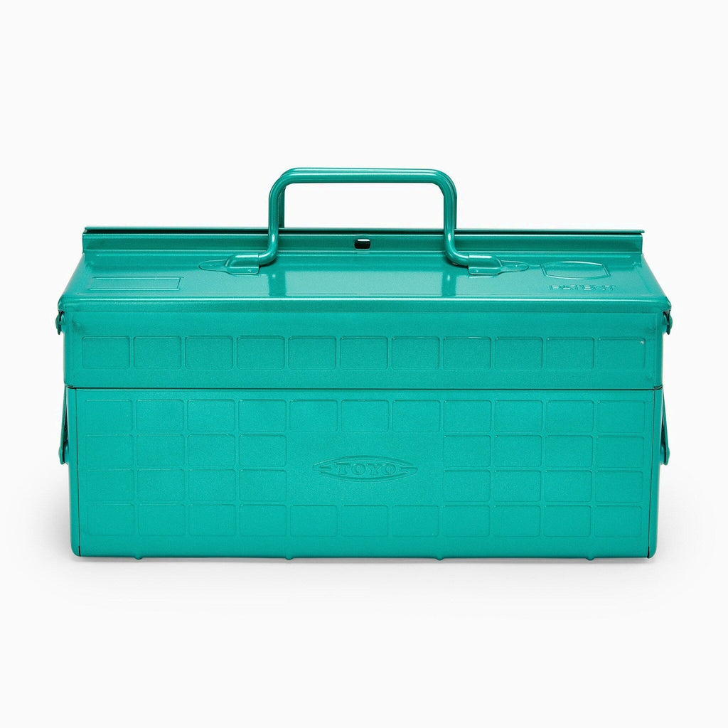 Toyo Steel Cantilever Tool Box, Green, 8.5h x 13.75w x 6.3d - ST-350