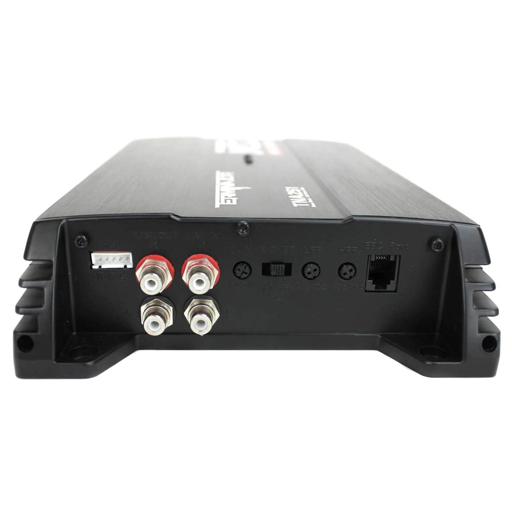 MTX Terminator Dual Loaded 12in 1200W Car Subwoofer Enclosure With Amplifier And 8-Gauge Amp Kit