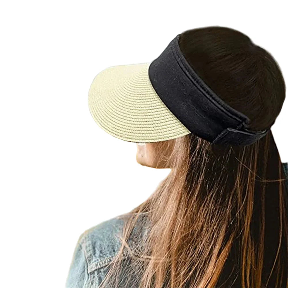 Aruba Summer Straw Long Visor