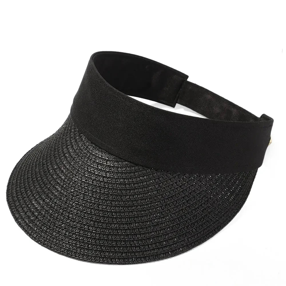 Aruba Summer Straw Long Visor