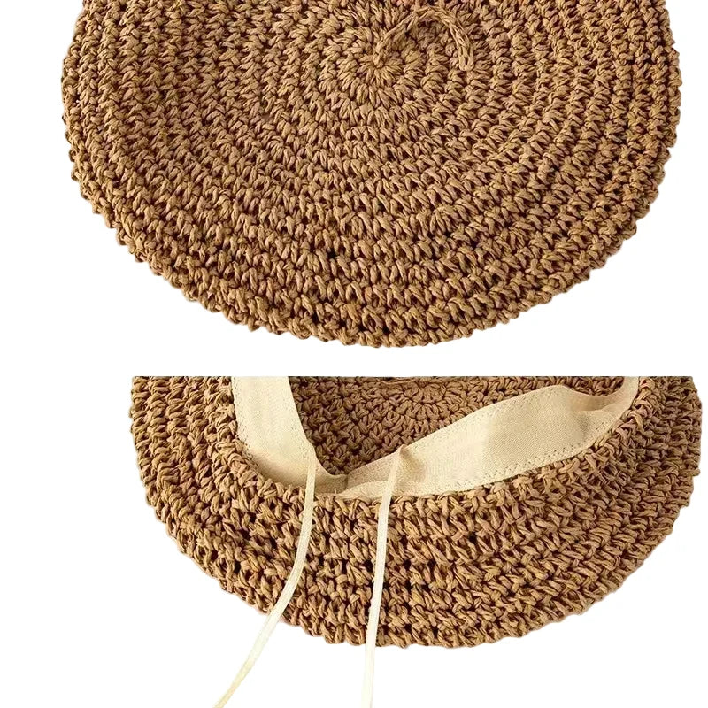 Aveiro Summer Handmade Straw Beret