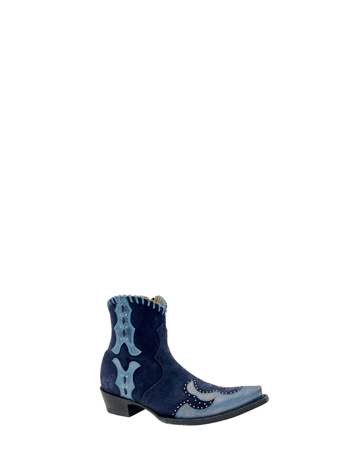 Women's Suede Cowgirl Booties - Indigo/Petrol Blue - view 3
