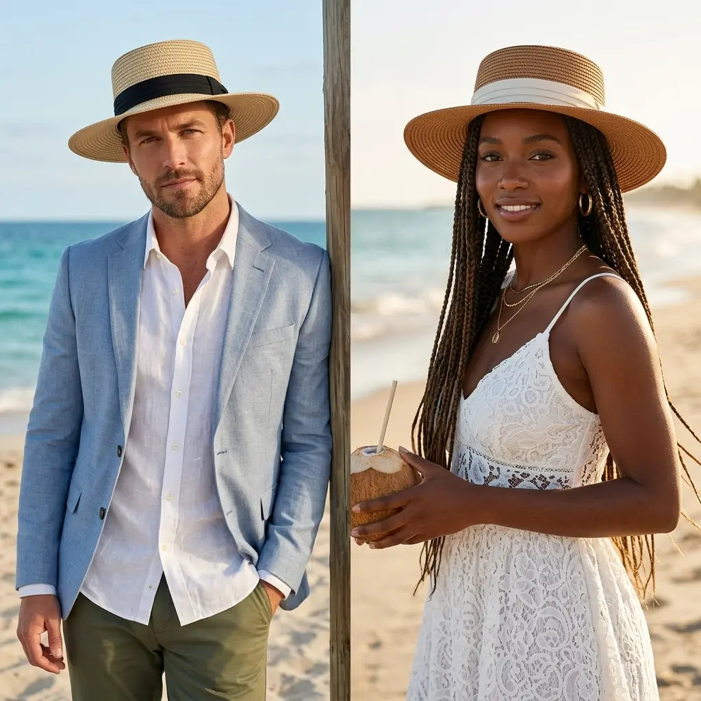 Belo Horizonte Summer Straw Porkpie Hat
