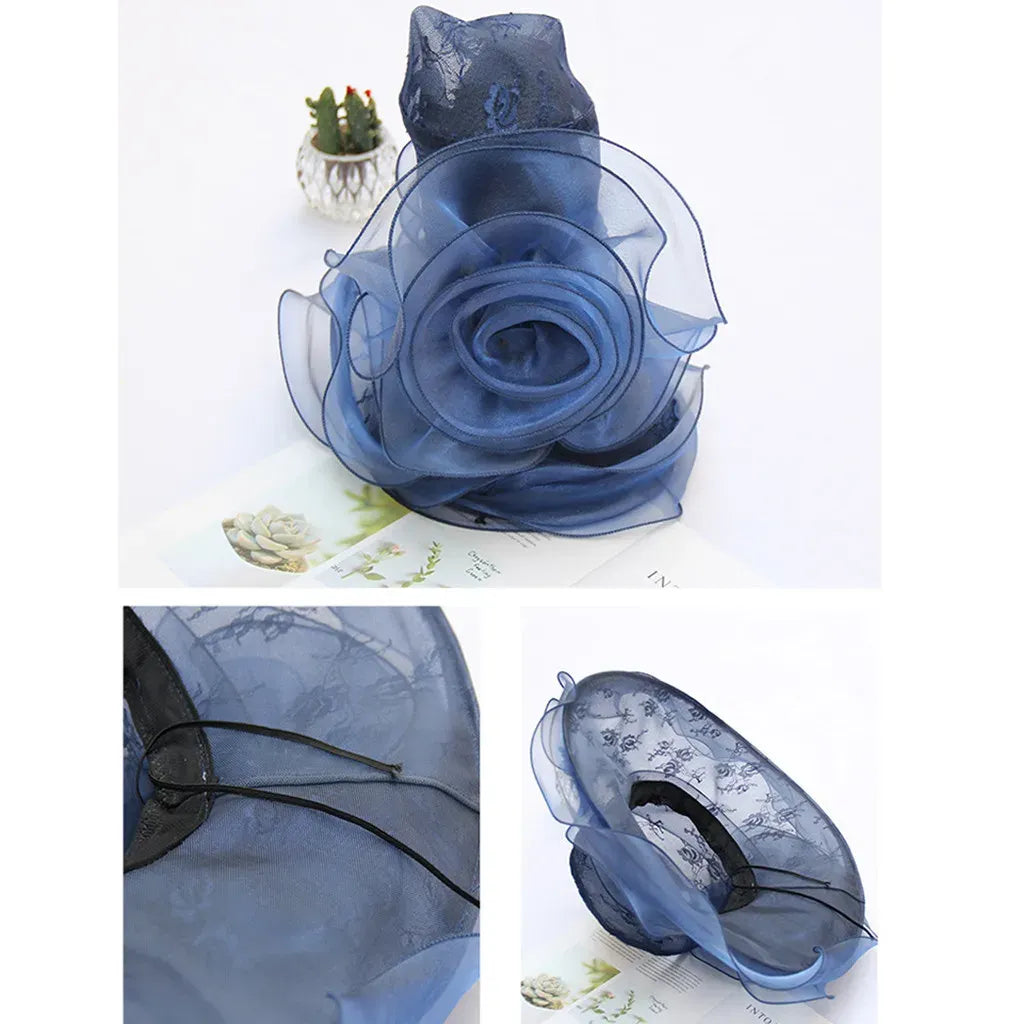 Cardiff Derby Floral Organza Fascinator