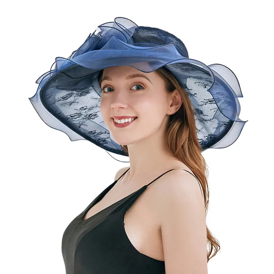 Cardiff Derby Floral Organza Fascinator