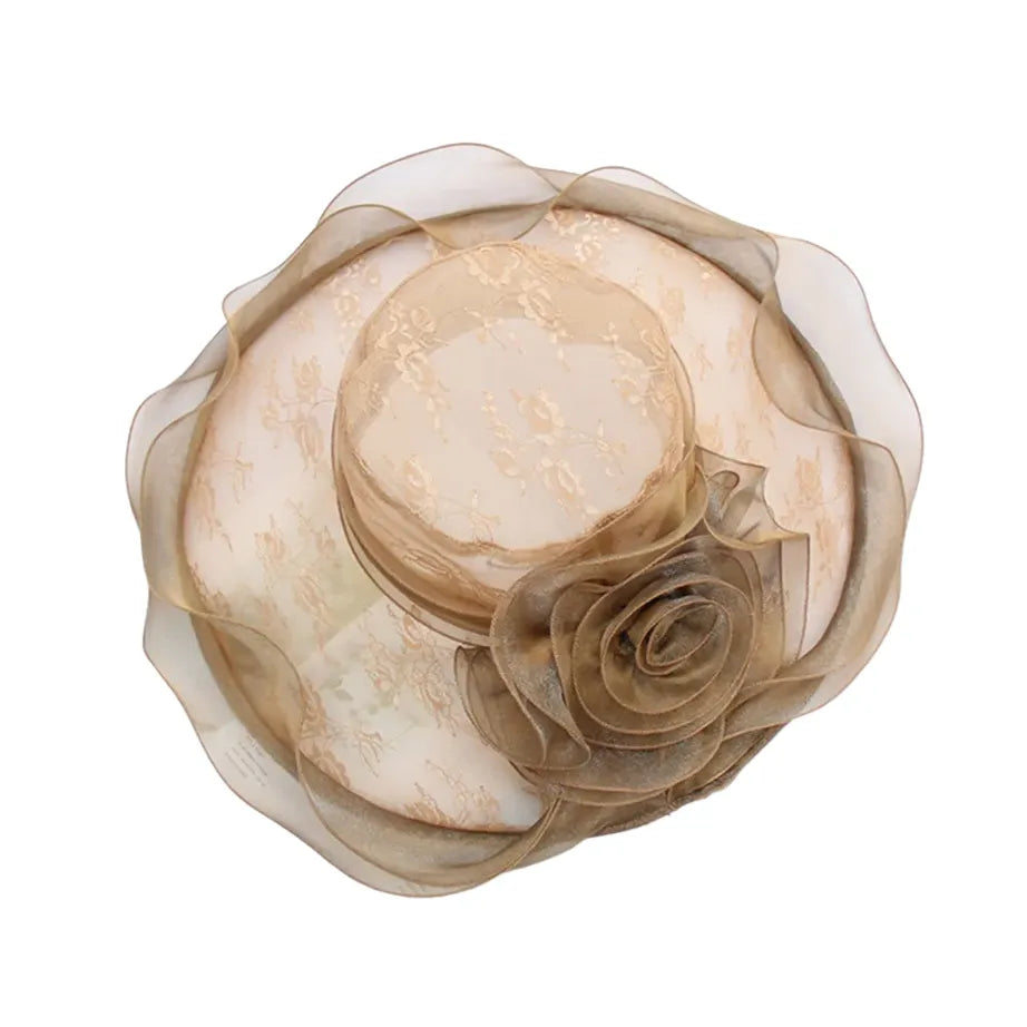 Cardiff Derby Floral Organza Fascinator