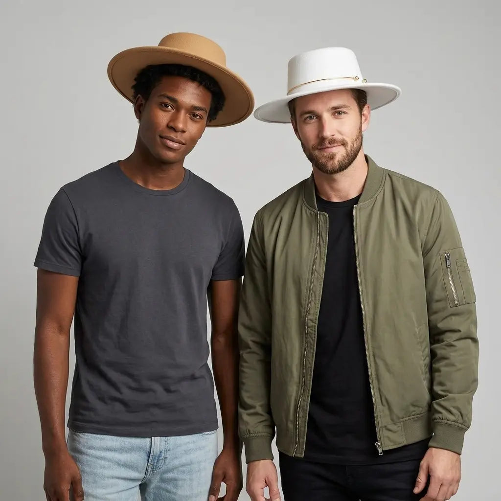Castelnou Wide Brimmed Boater Hat