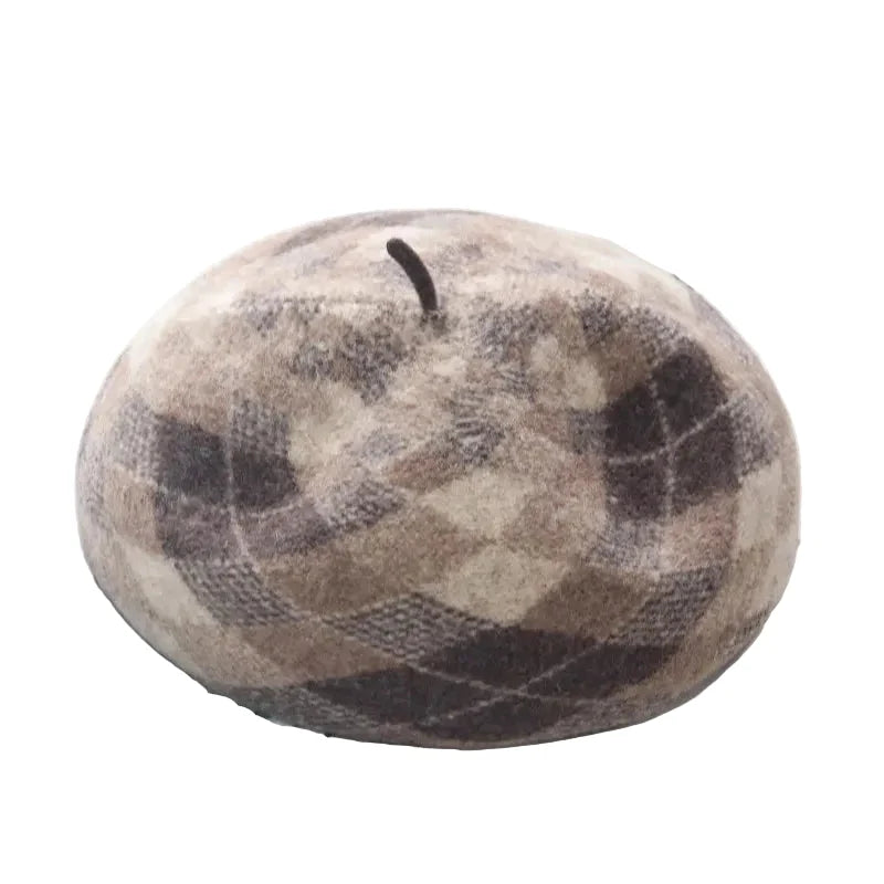 Dordogne Women Rhombuses Wool Beret