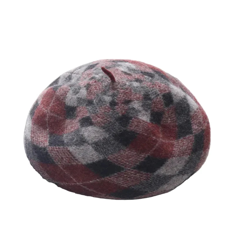 Dordogne Women Rhombuses Wool Beret