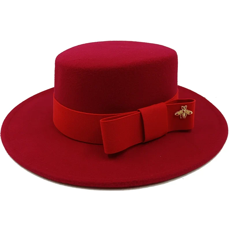 Firefly Ribbon Boater Porkpie Hat