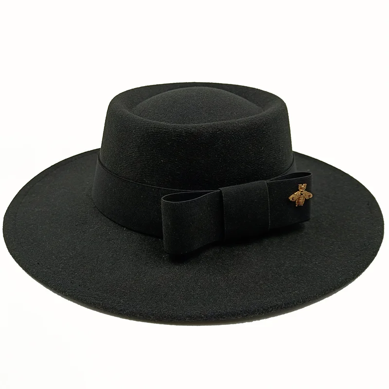 Firefly Ribbon Boater Porkpie Hat