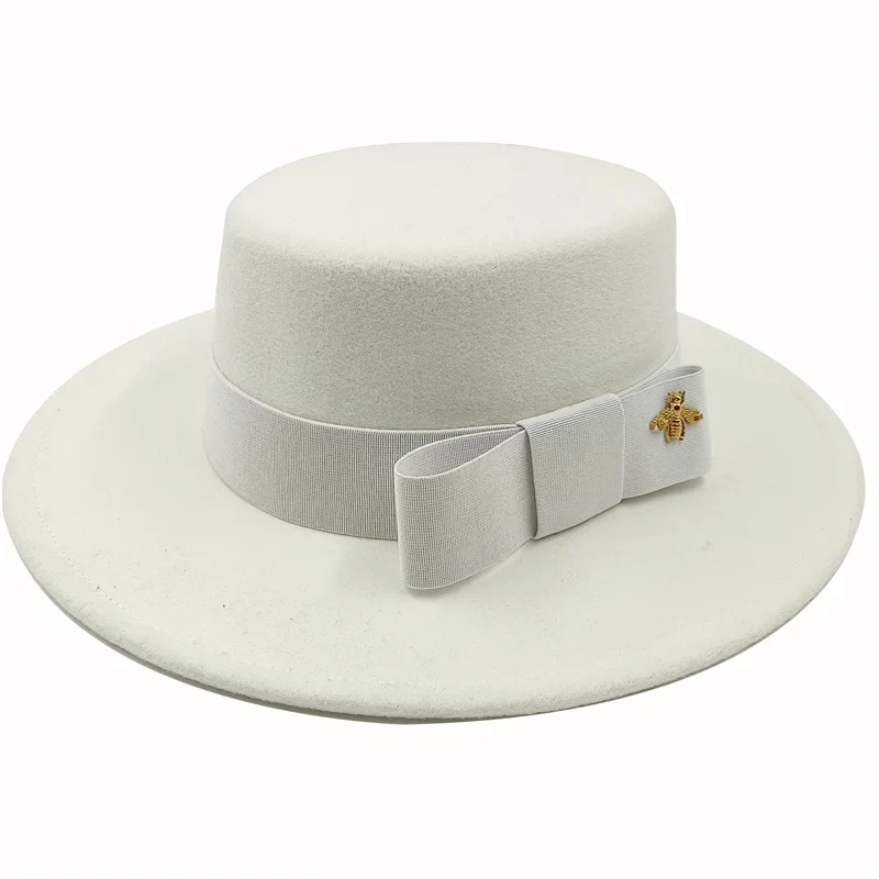 Firefly Ribbon Boater Porkpie Hat