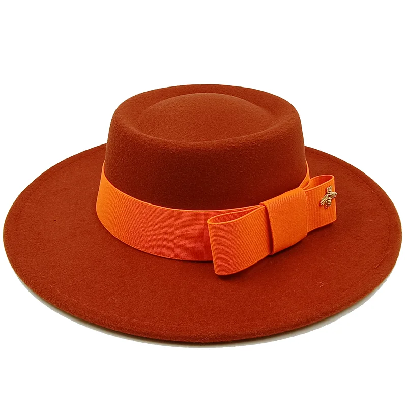 Firefly Ribbon Boater Porkpie Hat