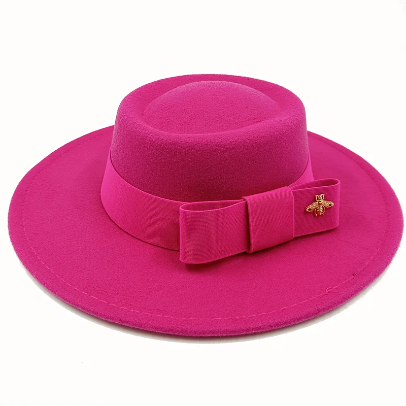 Firefly Ribbon Boater Porkpie Hat