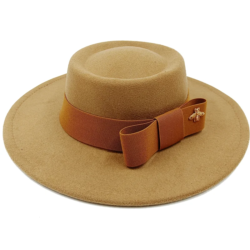 Firefly Ribbon Boater Porkpie Hat