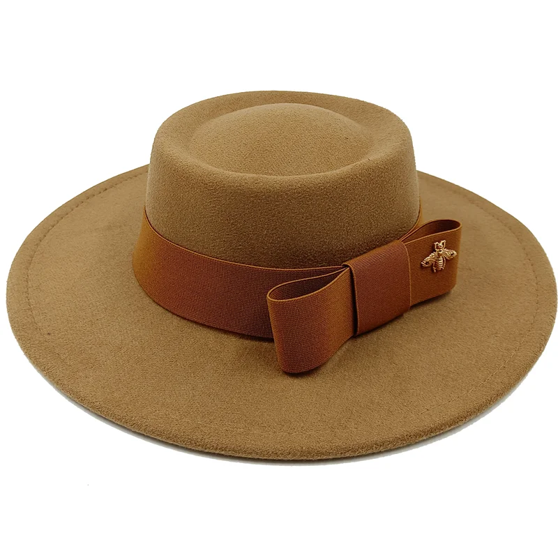 Firefly Ribbon Boater Porkpie Hat