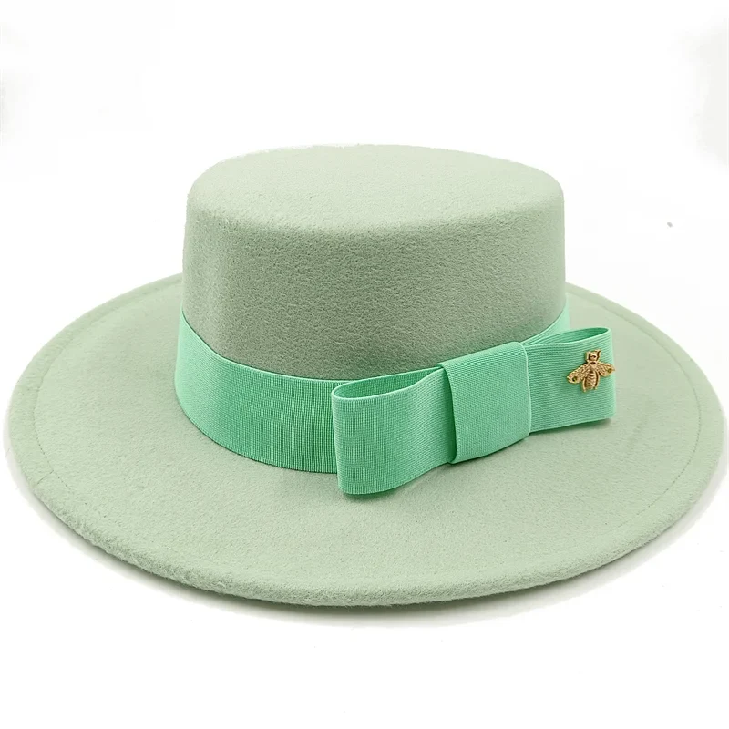 Firefly Ribbon Boater Porkpie Hat