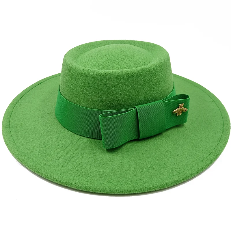 Firefly Ribbon Boater Porkpie Hat