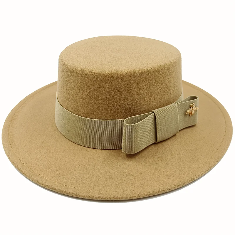 Firefly Ribbon Boater Porkpie Hat