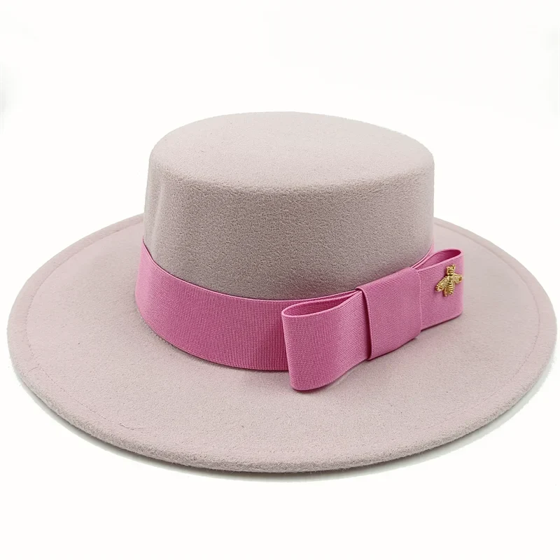 Firefly Ribbon Boater Porkpie Hat