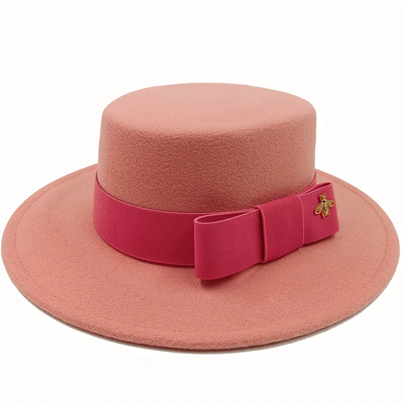 Firefly Ribbon Boater Porkpie Hat