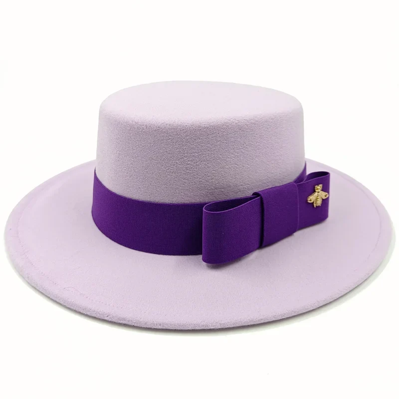 Firefly Ribbon Boater Porkpie Hat