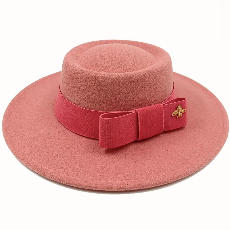 Firefly Ribbon Boater Porkpie Hat