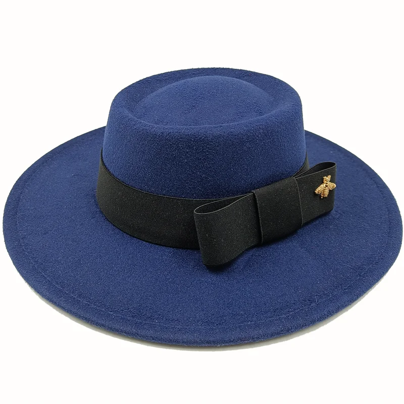 Firefly Ribbon Boater Porkpie Hat