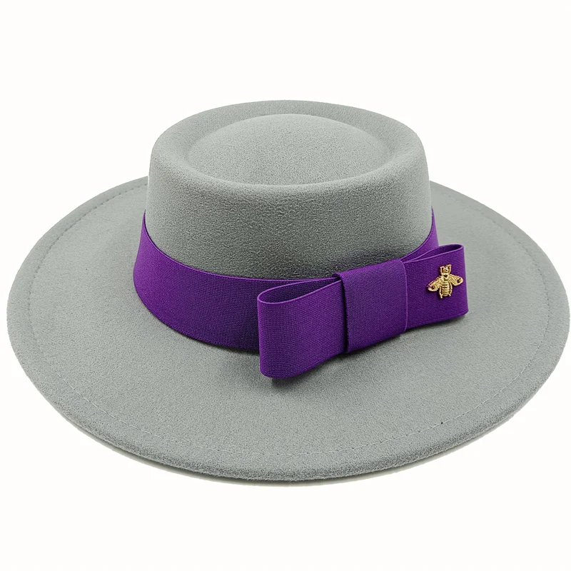Firefly Ribbon Boater Porkpie Hat
