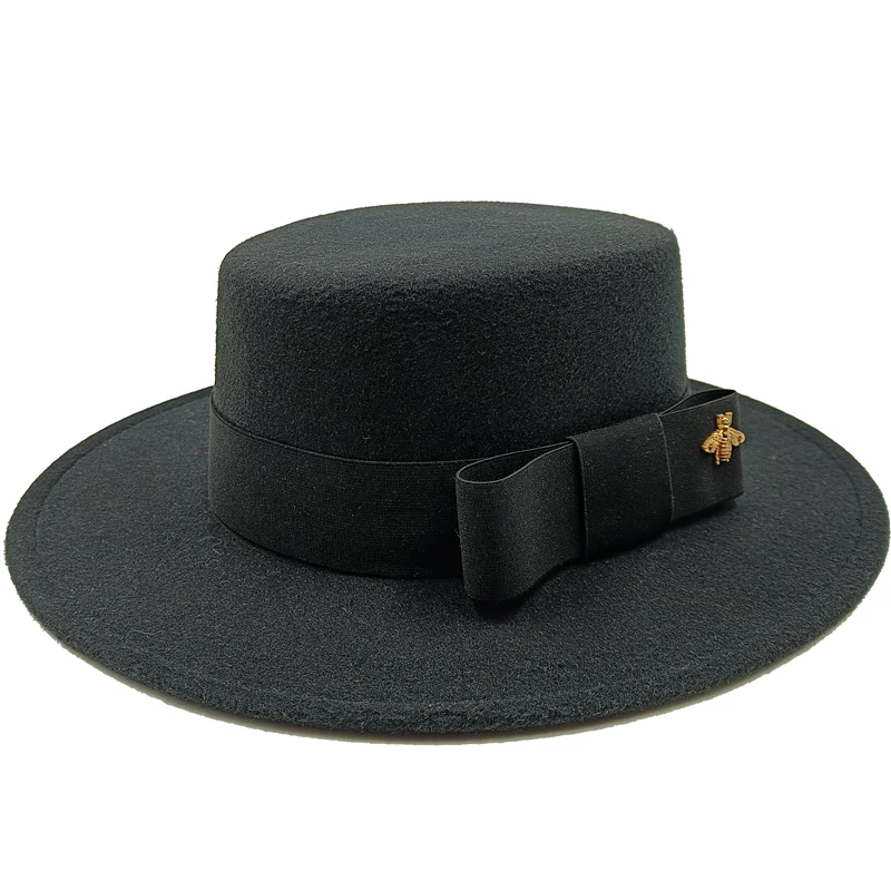 Firefly Ribbon Boater Porkpie Hat