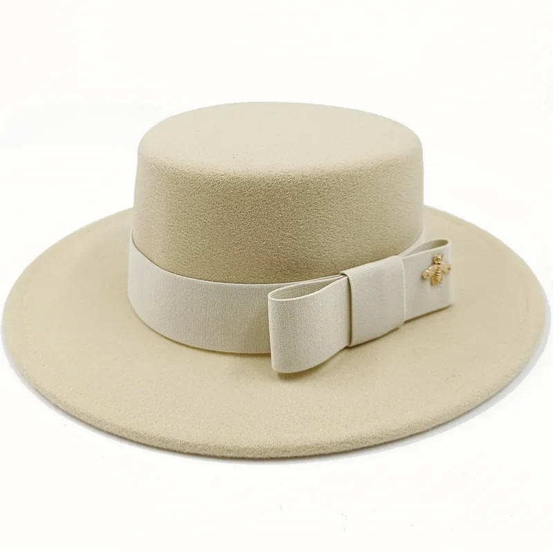 Firefly Ribbon Boater Porkpie Hat