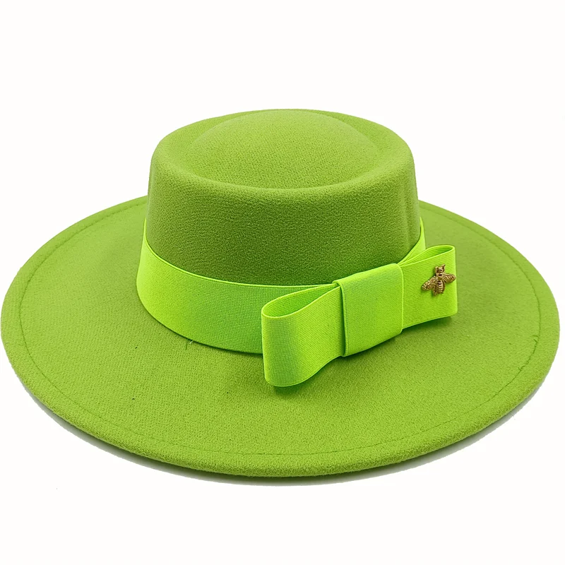 Firefly Ribbon Boater Porkpie Hat