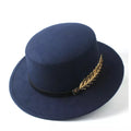 Golden Feather Classic Boater Hat