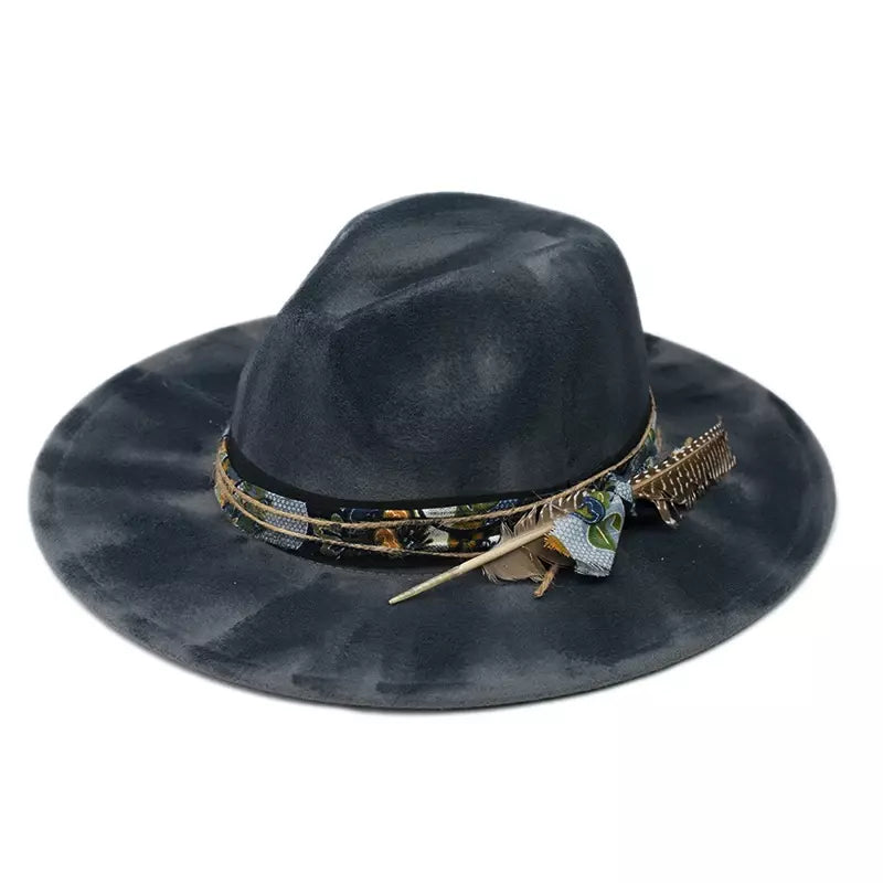 Hereford Retro Handmade Burned Fedora Hat