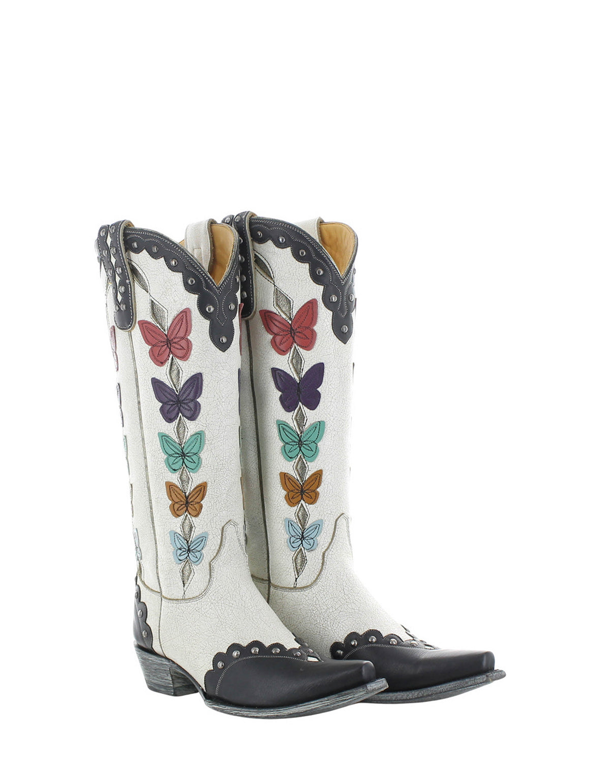 Women's Heart Tall Cowgirl Boots - Taupe