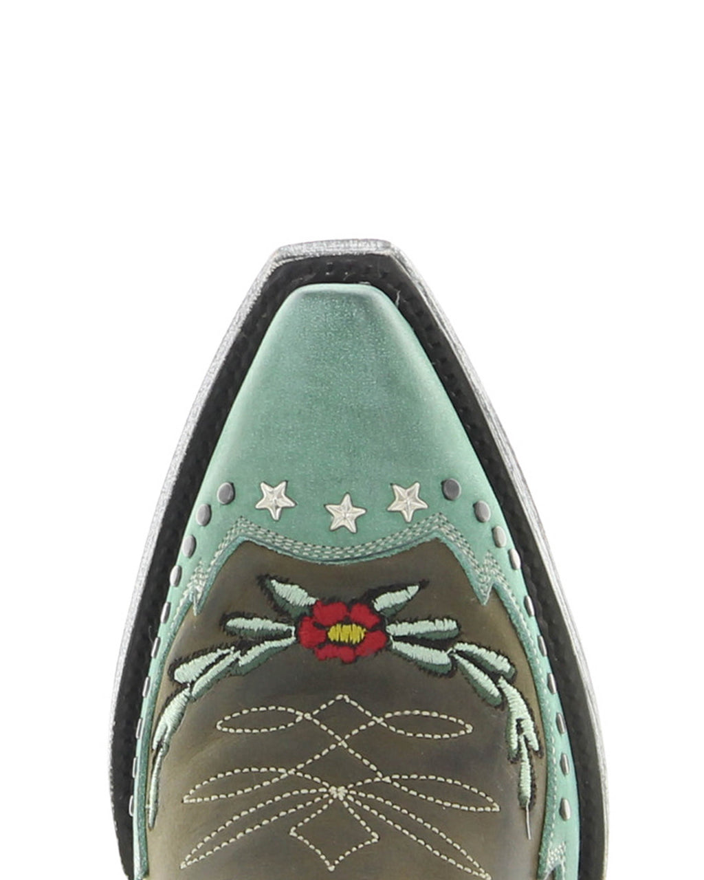Women's Floral Cowgirl Boots - Olive - view 4