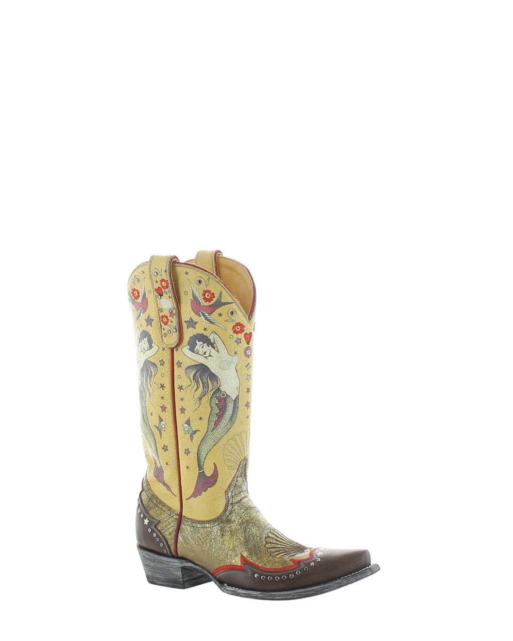 Women's Goat Western Cowgirl Boots - Gold/Black - view 3