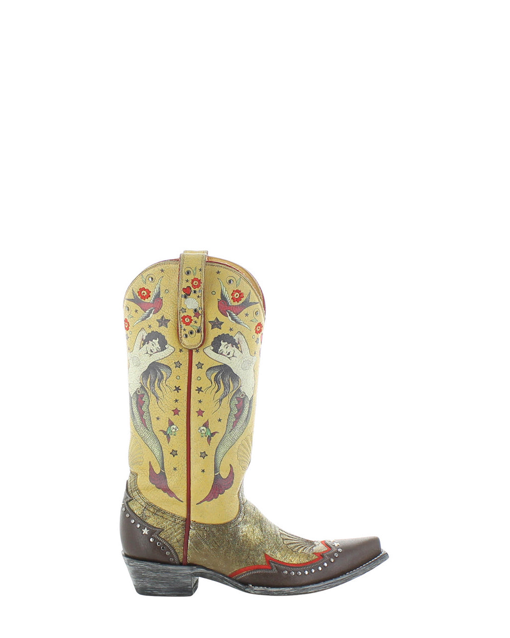 Women's Goat Western Cowgirl Boots - Gold/Black - view 2