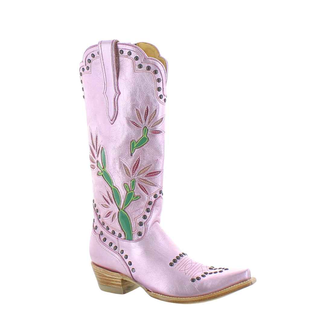Women's Metallic Cowgirl Boots - Metallic Pink - view 3