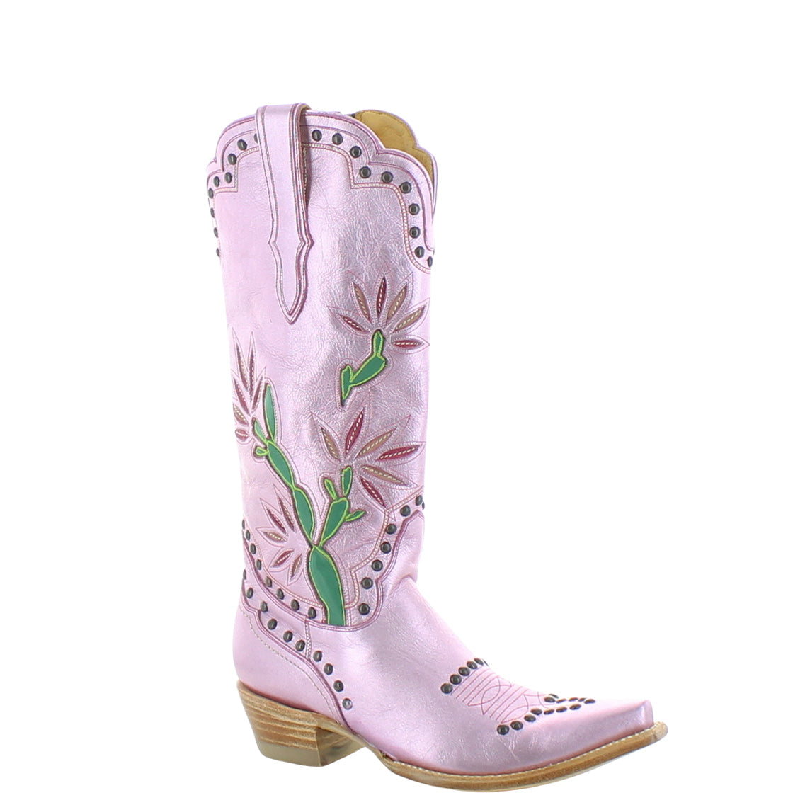 Women's Metallic Cowgirl Boots - Metallic Pink - view 3