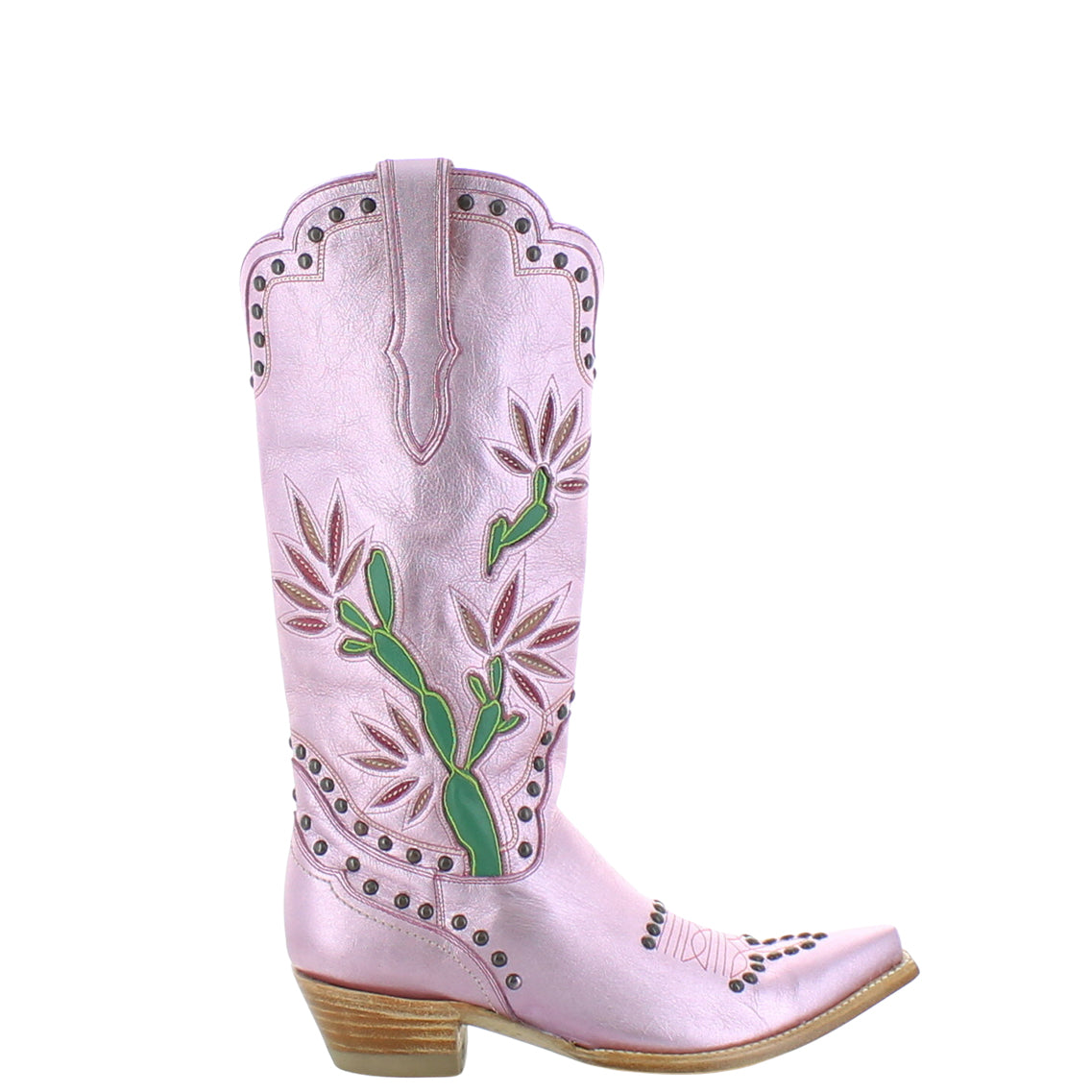 Women's Metallic Cowgirl Boots - Metallic Pink - view 2