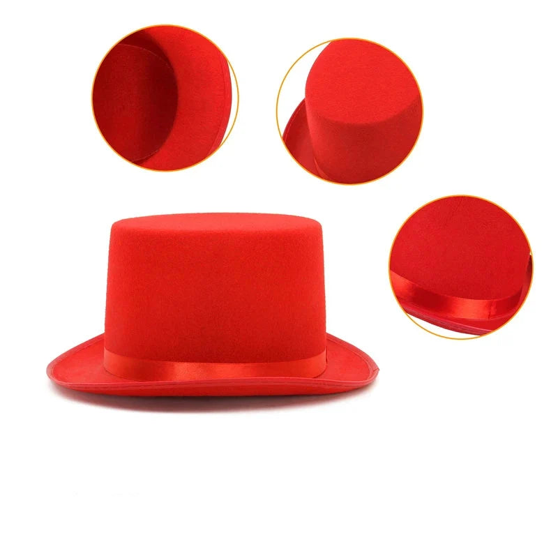Magician Halloween Felt Top Hat