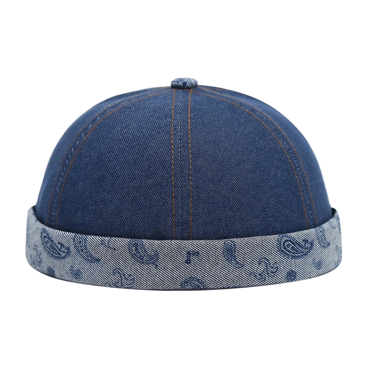 Manchester Cashew Flowers Denim Docker Cap