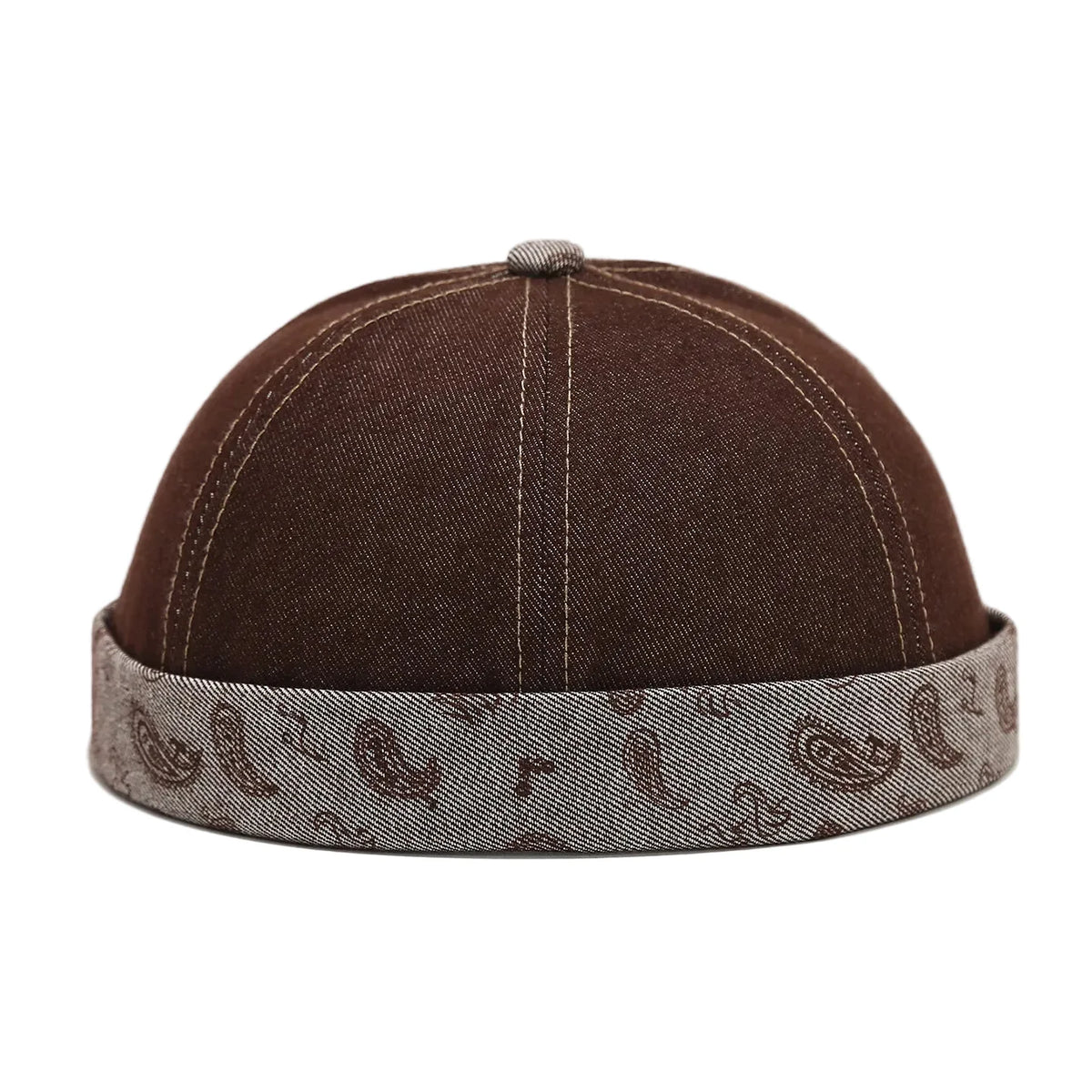 Manchester Cashew Flowers Denim Docker Cap