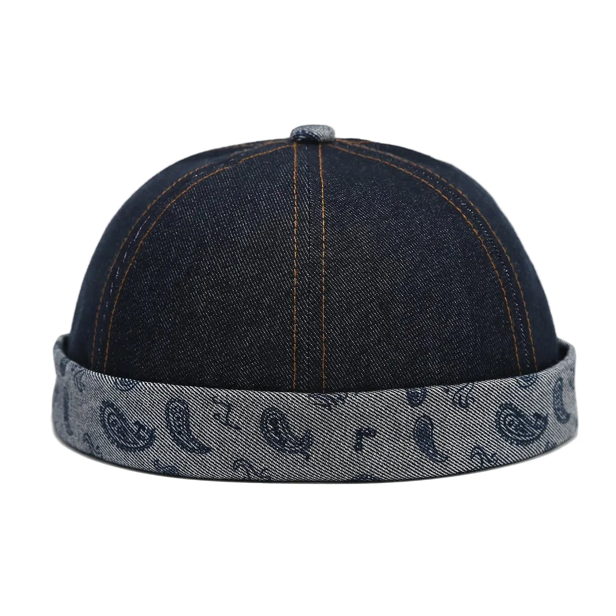 Manchester Cashew Flowers Denim Docker Cap