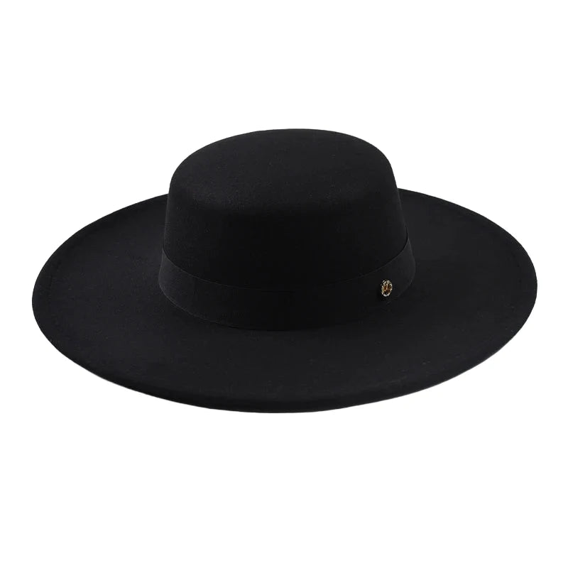 Mettreux Wide Brimmed Boater Hat