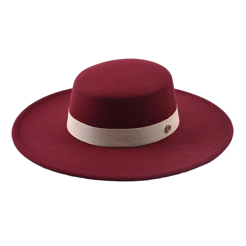 Mettreux Wide Brimmed Boater Hat